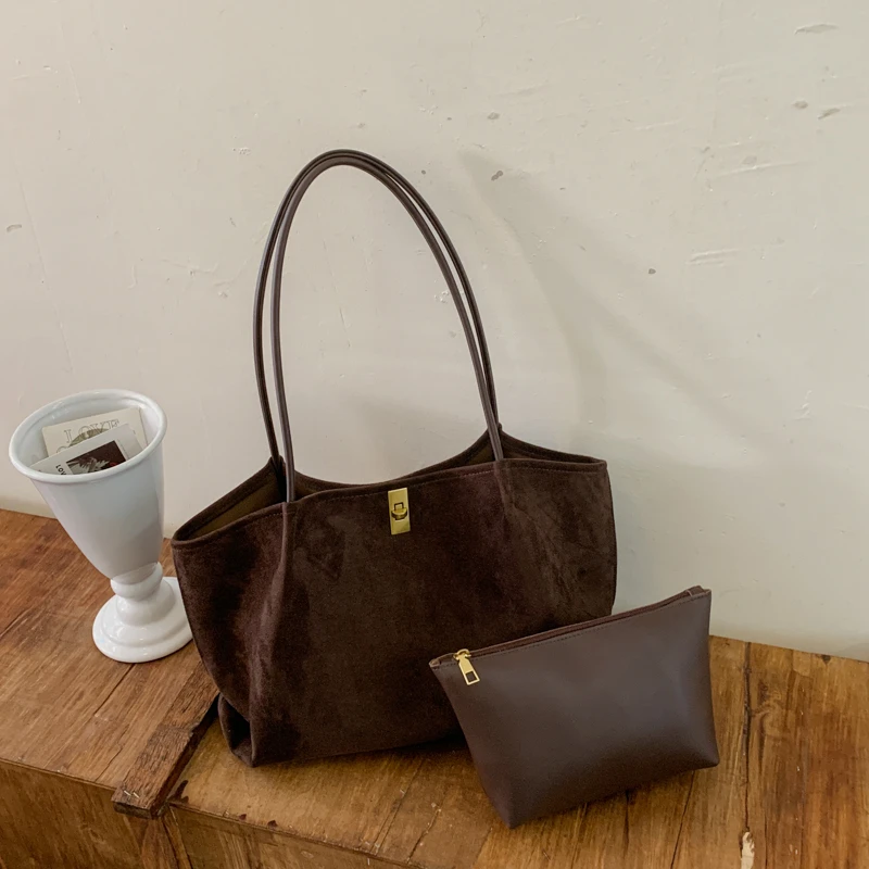 Retro Leopard Print Suede Tote - Luxury Bags Tote 评论和价格